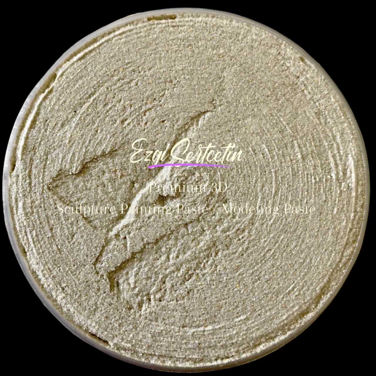 3D Premium Sculpture Painting Paste|Texture Paste|Decorative Plaster|Ready to Use|Ideal for Artwork|Stencil|Flowers|Texture|Art Relief|New Formula| 6 oz by Volume|Ezgi Sertcetin